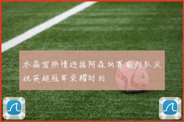 水晶宫热情迎接阿森纳赛前列队庆祝英超冠军荣耀时刻